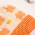Baby / Toddler Floral Pattern Thermal Knitted Beanie Hat Beige image 4