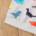 Toddler Boy Dinosaur Print Long-sleeve Pullover Grey
