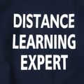 Kid Unisex DISTANCE LEARNING EXPERT Sweatshirt Dark Blue image 3