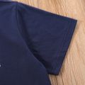 Criança Menino Letras Manga curta T-shirts Azul image 3