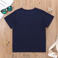 Criança Menino Letras Manga curta T-shirts Azul image 5