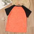 Kid Boy Multi-color Short-sleeve Sweatshirt Orange