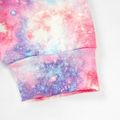 2-piece Kid Girl Letter Space Print Pullover and Elasticized Pants Casual Set Pink