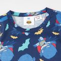 Batman 2-piece Toddler Boy Figure Print Short-sleeve Tee and Elasticized Colorblock Shorts Set Blue