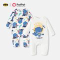 Batman Baby Boy/Girl Graphic Long-sleeve Jumpsuit Blue