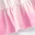 Batman Toddler Girl Tie Dyed Flutter-sleeve Cotton Dress Pink