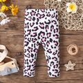 Baby Girl Allover Leopard Print High Waist Leggings Pink image 3