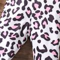 Baby Girl Allover Leopard Print High Waist Leggings Pink image 5