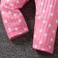 2-Pack Baby Girl Allover Butterfly and Polka Dot Print Rib Knit Leggings Set Multi-color