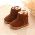 botas para neve com forro de lã de algodão maciço infantil Castanho image 3