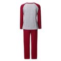 Cozy Solid Long-sleeve  Nursing Pajamas Burgundy image 5
