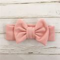 Baby Solid Bowknot Headband Rose Gold image 1