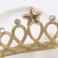 Kids Solid Color Stars Crown Headband Party Crown Headband Ornament Gold image 3