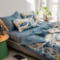 Washed Cotton Summer Simple Style Multi-pattern Cool Quilt Children's Quilt Summer Comfortable Air-conditioning Quilt Navy