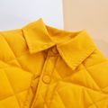Baby Solid Thickened Lined Lapel Long-sleeve Quilted Outwear Jacket Ginger image 2