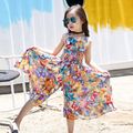 Toddler Girl Colorful Butterfly Print Smocked Slip Rompers Ginger image 1