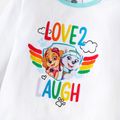 PAW Patrol 2-piece Toddler Rainbow and Love Top and Pants Set White