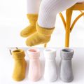 Baby / Toddler Solid Color Winter Thick Terry Floor Non-slip Glue Socks Pink