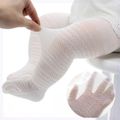 Baby / Toddler Pure Color Textured Pantyhose Leggings Tights White