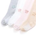 Baby / Toddler Dots Butterfly Decor Pure Color Pantyhose Tights White