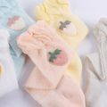 3-pack Baby / Toddler Strawberry Decor Long Stockings White