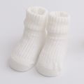 3-pairs Baby Simple Plain Ribbed Socks Multi-color image 5
