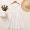 Pretty Kid Girl Solid Color Slip Dress White image 1