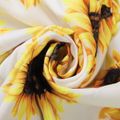 Beautiful Kid Girl Sunflowers Floral Print Flounced Slip Rompers White image 5