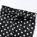Kid Girl Polka dots/Black Belted Paperbag Leggings Polka dots