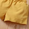 2 unidades Bebé Menina Hipertátil/3D Casual Conjunto para bebé Amarelo image 5