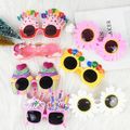 Sunflower Plastic Glasses Home Decor Happy Birthday To Children Creative Party Photo Adult Decoration Funny Rose Gold