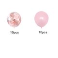 20pcs maca rosa sequin balão de decoração de casamento decoração de festa de aniversário Ouro de Rosa