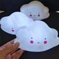 Juguetes luminosos dar regalos festival iluminación conejo unicornio pentagrama luna nube dinosaurio forma lámpara led luz de noche decoración de dormitorio Blanco image 1