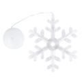 luzes de natal led decorações de janelas internas com ventosa série de lâmpadas brancas quentes para decorações de árvores de natal Branco