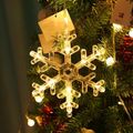 أضواء عيد الميلاد الصمام زينة نافذة داخلية مع الالتصاق سلسلة مصباح أبيض دافئ لتزيين شجرة عيد الميلاد أبيض image 4