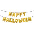Happy Halloween Balloons Banner Party Decoration Foil Aluminum Balloon Gold image 1
