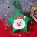 5-pack Star Shape Small Paper Candy Box Christmas Party Gift Candy Box Xmas Gift Box Star Packaging Box Multi-color