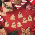 48-pack Retro Creative Christmas Small Tag Christmas Cards Christmas Tree Decoration Greeting Card Message Card Color-A