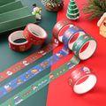 4-pack Cartoon Christmas Washi Tape Student Hand Account Material DIY Decor Sticker Christmas Gift Wrapping Tape Multi-color