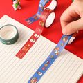4-pack Cartoon Christmas Washi Tape Student Hand Account Material DIY Decor Sticker Christmas Gift Wrapping Tape Multi-color
