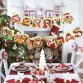 Merry Christmas Letters Bunting Party Supplies Christmas Banners Decor Flags Hanging Christmas Party Home Decoration Matte black