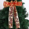 2 Meters/Roll Bronzing Ribbon Stars Print Christmas Tree Decoration Christmas Gift Wrapping Ribbon Party Arrangement Red image 4