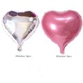 Embalagem de 10 balões em forma de coração com folha de alumínio suspensa para decoração de festa de aniversário de casamento do dia dos namorados Rosa