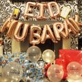 Eid Mubarak Foil Balloons Party Decoration Supplies Ramadan Decoration Muslim Eid Letters Balloons Rose Gold image 3