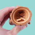 Squeeze Squirrel Cup Toy Decompression Evil Squirrel Cup Silicone Toy Mini Pen Holder Gifts for Kids & Adult Brown