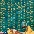Gold Stars Paper Garland Banner Hanging Decoration for Wedding Birthday Festival Party Decor Gold