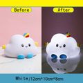 Creative Clouds Night Light Soft Vinyl Night Lamp Home Atmosphere Bedroom Bedside Lamp White image 2