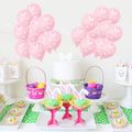 10-pack Easter Rabbit Bunny Latex Balloons Pure Color Happy Easter Letters Balloons Easter Party Decoration Supplies Pink image 4