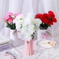 6-pack Artificial Carnation Faux Flowers Bouquet Home Table Decor Mother's Day Gift White