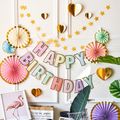 Happy Birthday Letters Colorful Banner Birthday Party Decoration Supplies Props Multi-color